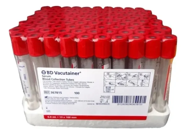 TUBO VACUTAINER ROJO DE 6 ML BD 368175 - Imagen 3