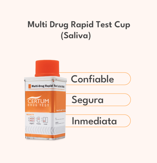 Drugs Rapid Test Cup Saliva – CERTUM - Imagen 2